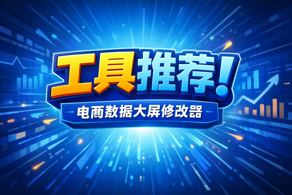 工具推荐！电商数据大屏修改器，实用
