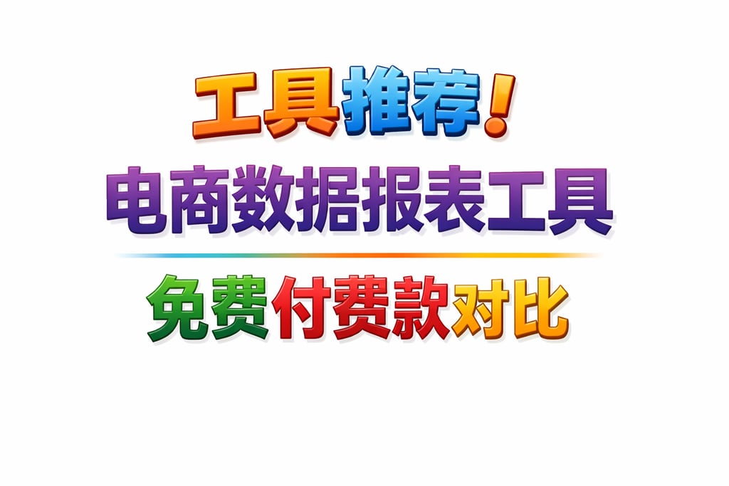 工具推荐！电商数据报表工具，免费付费款对比