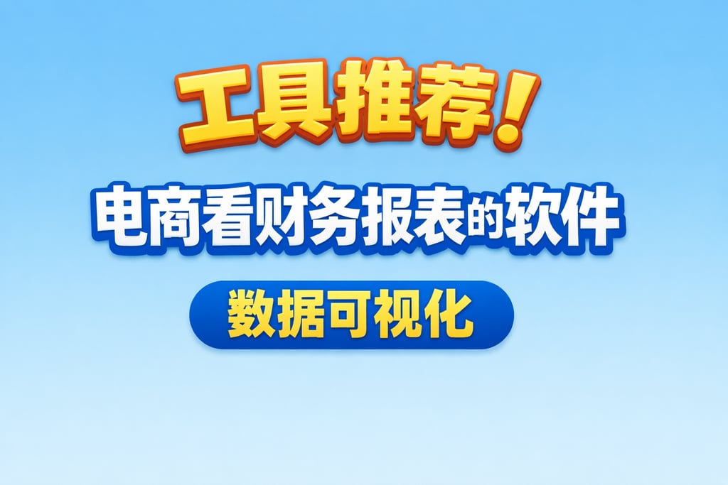 工具推荐！电商看财务报表的软件，数据可视化