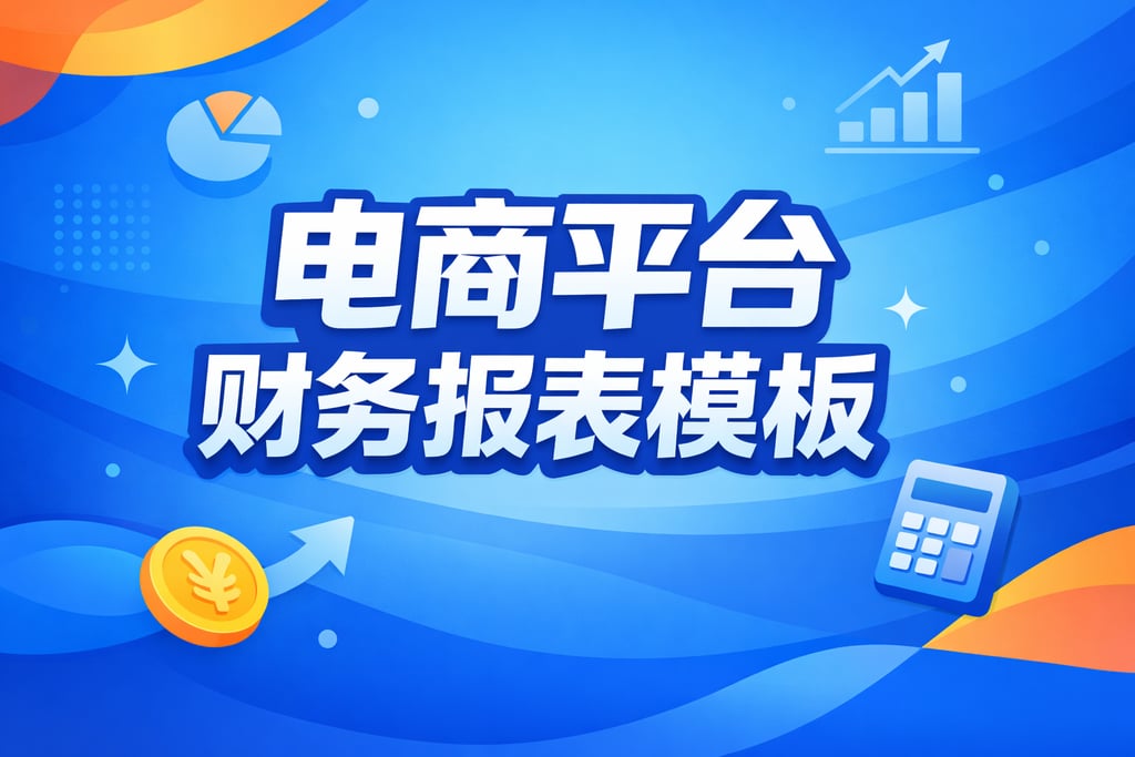 平台模板！电商平台的财务报表模板，直接套用