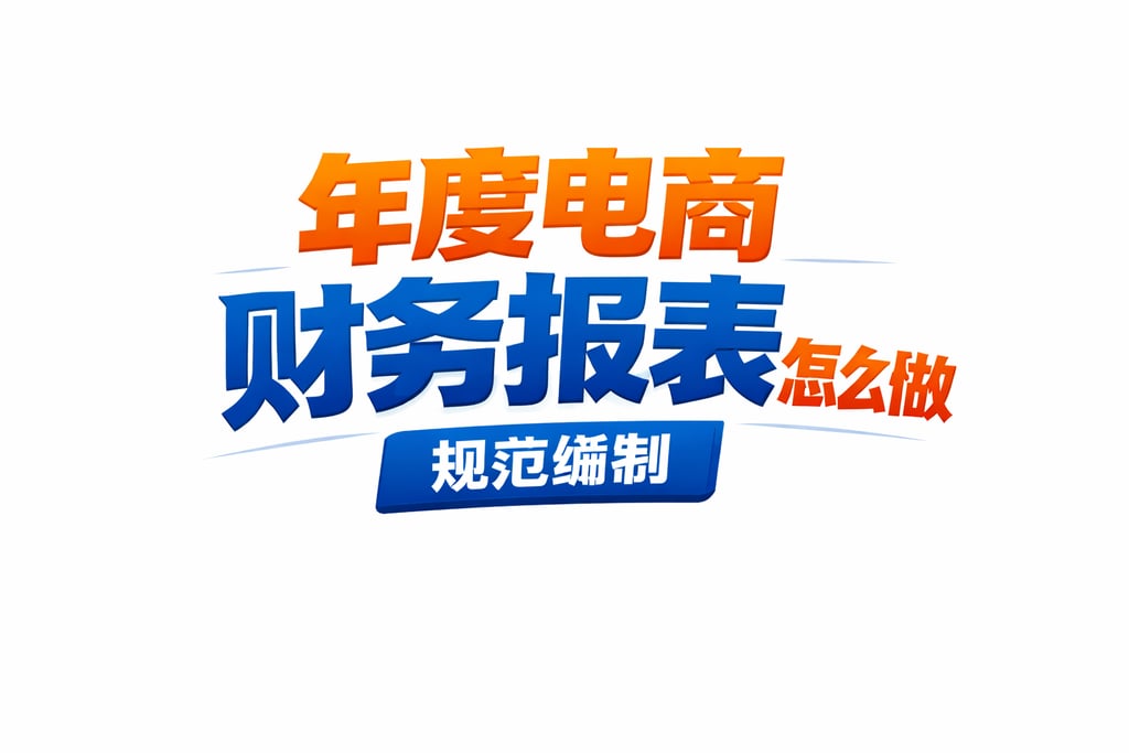 年报制作！年度电商财务报表怎么做，规范编制