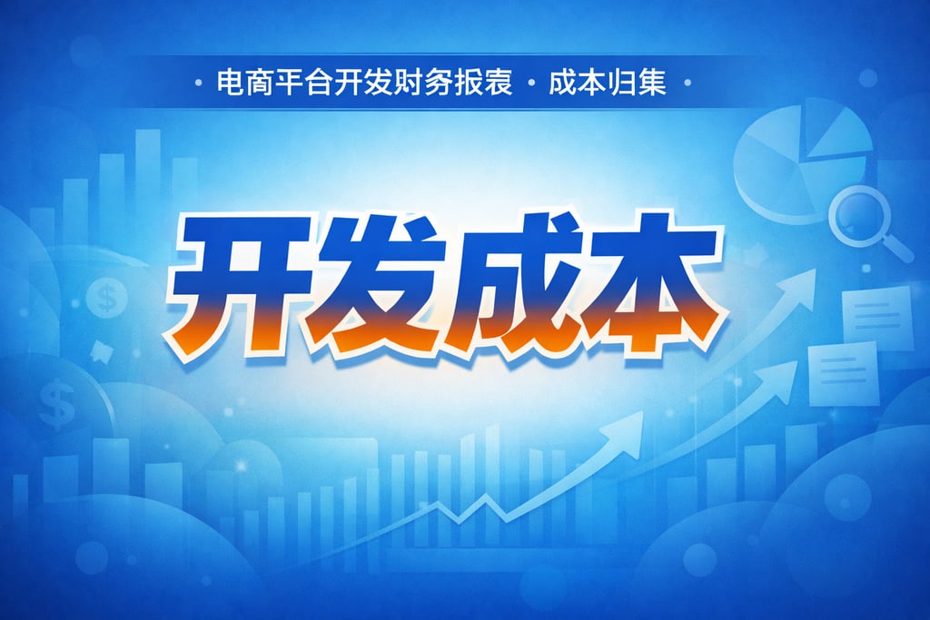 开发成本！电商平台开发财务报表，成本归集