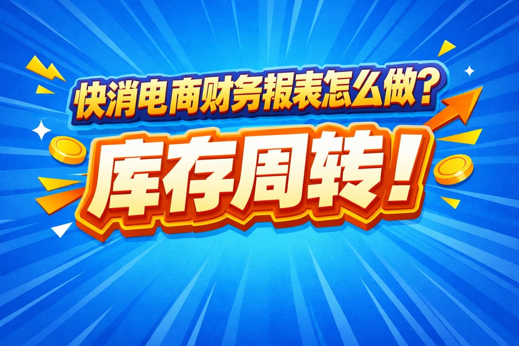 快消制作！快消电商财务报表怎么做，库存周转