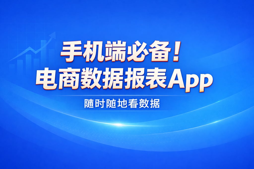 手机端必备！电商数据报表 app，随时随地看数据