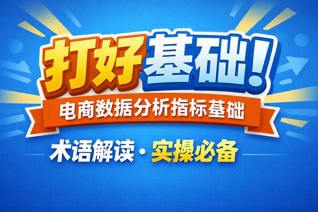 打好基础！电商数据分析指标基础，术语解读