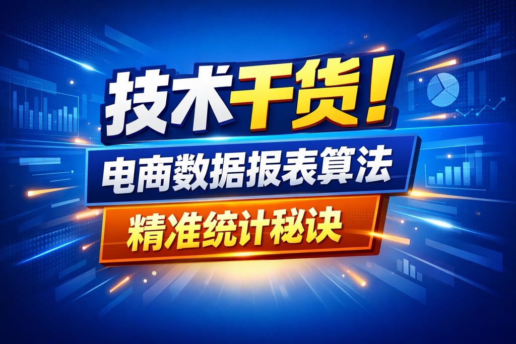 技术干货！电商数据报表算法，精准统计秘诀