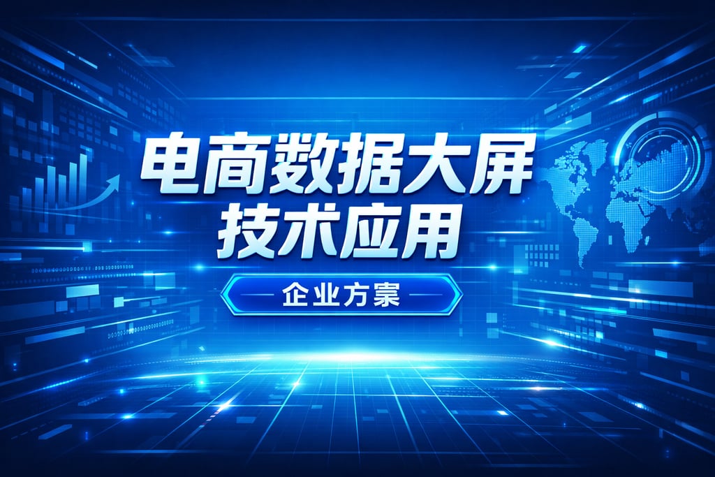 技术应用！电商数据大屏技术应用，企业方案