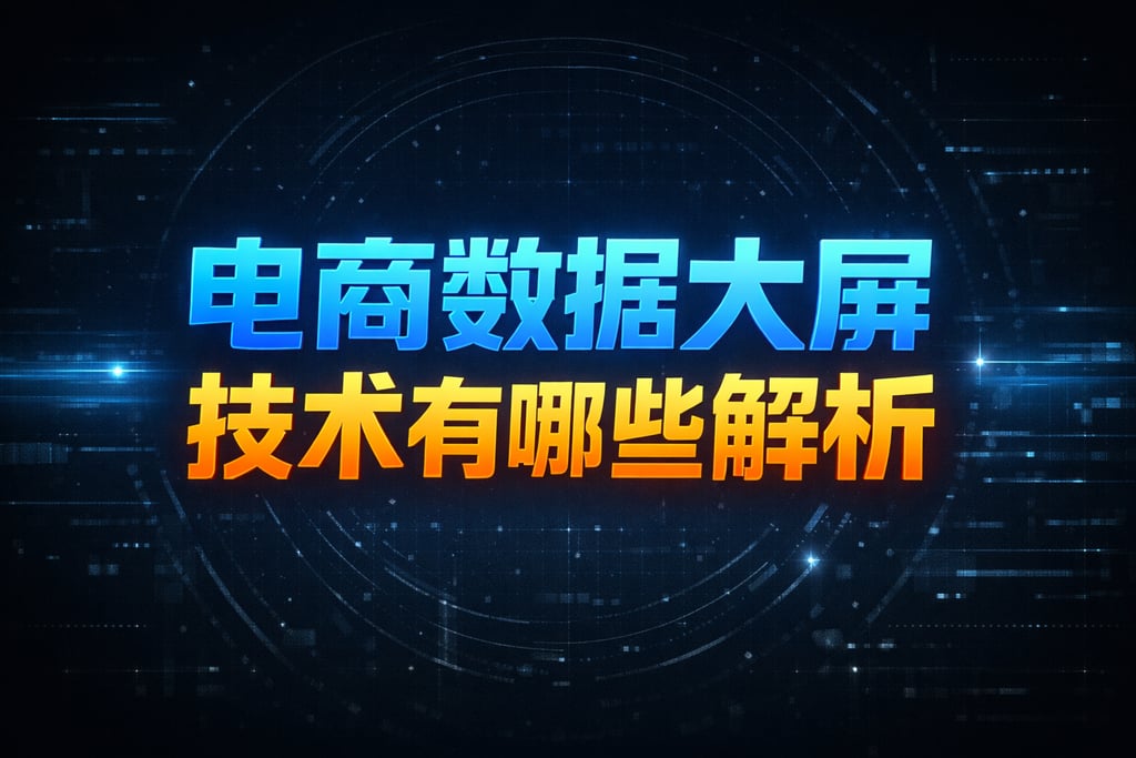 技术清单！电商数据大屏技术有哪些，解析