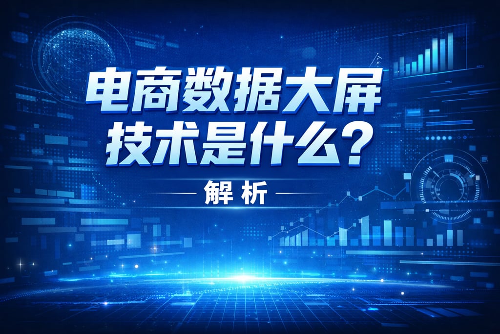 技术科普！电商数据大屏技术是什么，解析