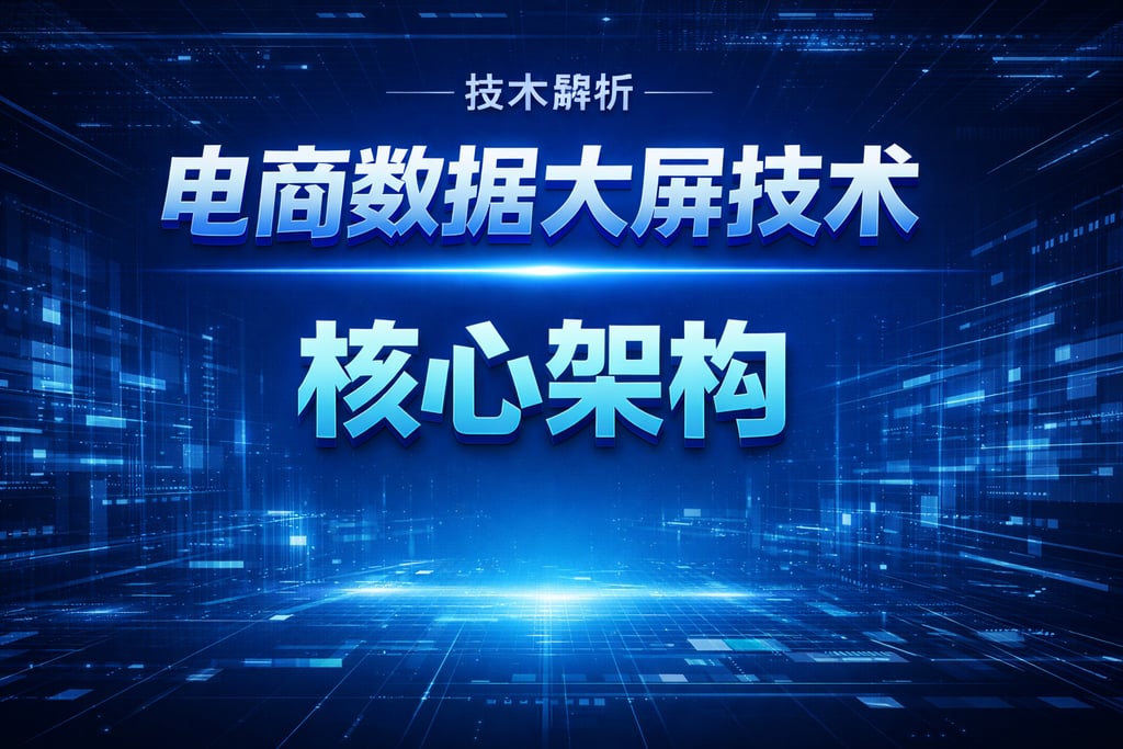 技术解析！电商数据大屏技术，核心架构
