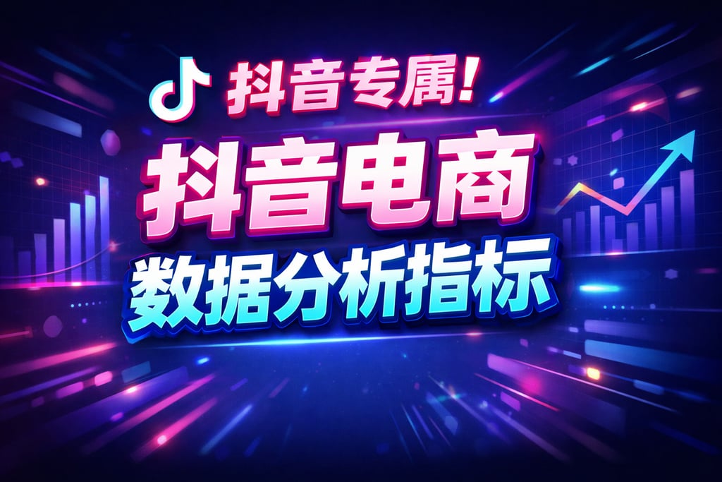 抖音专属！抖音电商数据分析指标，直播带货