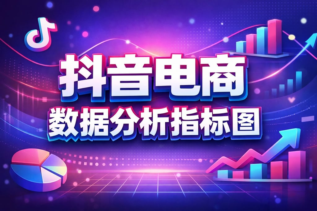 抖音图表！抖音电商数据分析指标图，可视化