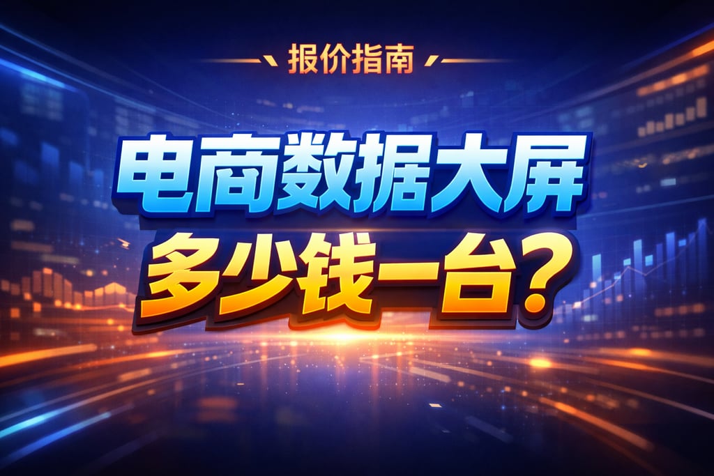 报价指南！电商数据显示大屏多少钱一台，参考