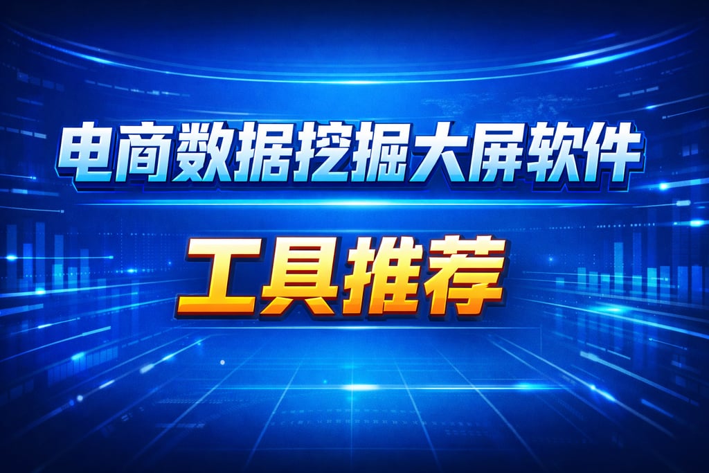 挖掘软件！电商数据挖掘大屏软件，工具推荐