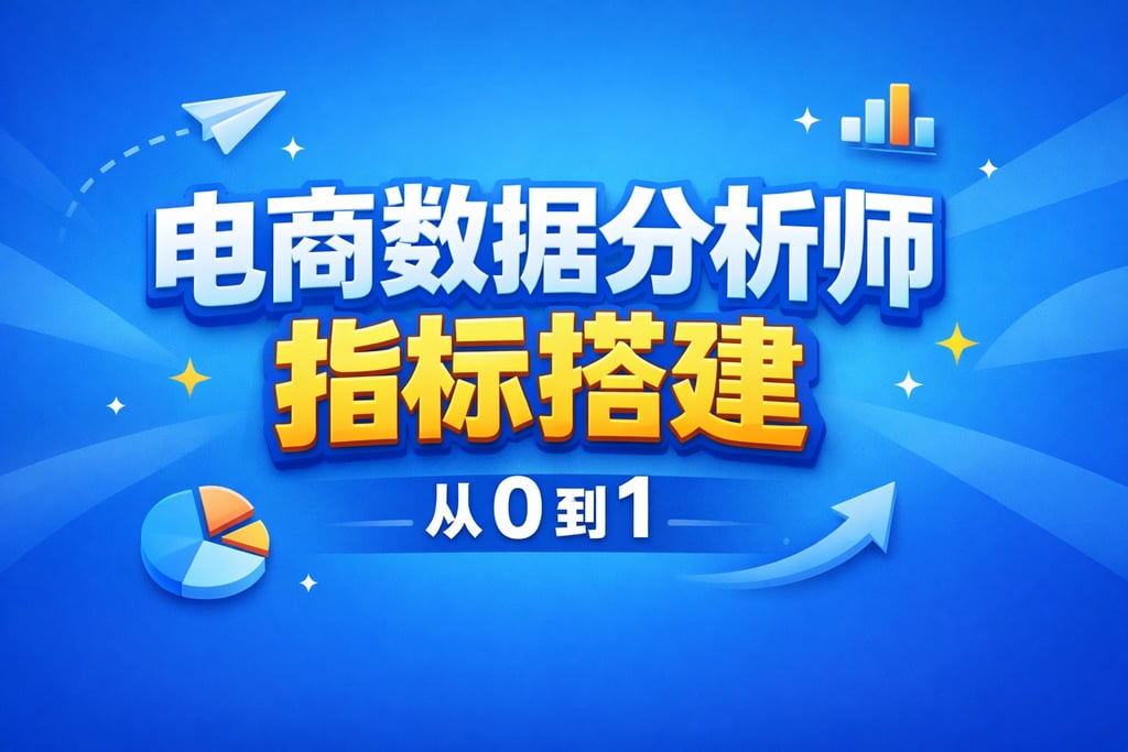 搭建指南！电商数据分析师指标搭建，从 0 到 1