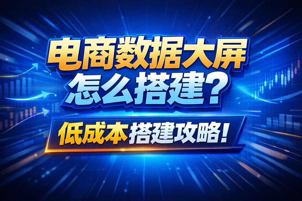 搭建攻略！电商数据大屏怎么搭建，低成本