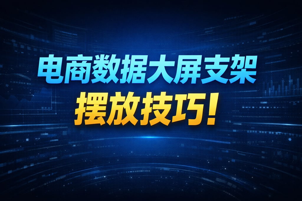 支架选择！电商数据大屏支架，摆放技巧