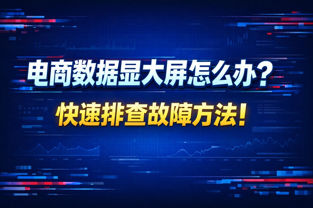 故障解决！电商数据显示大屏怎么办，排查
