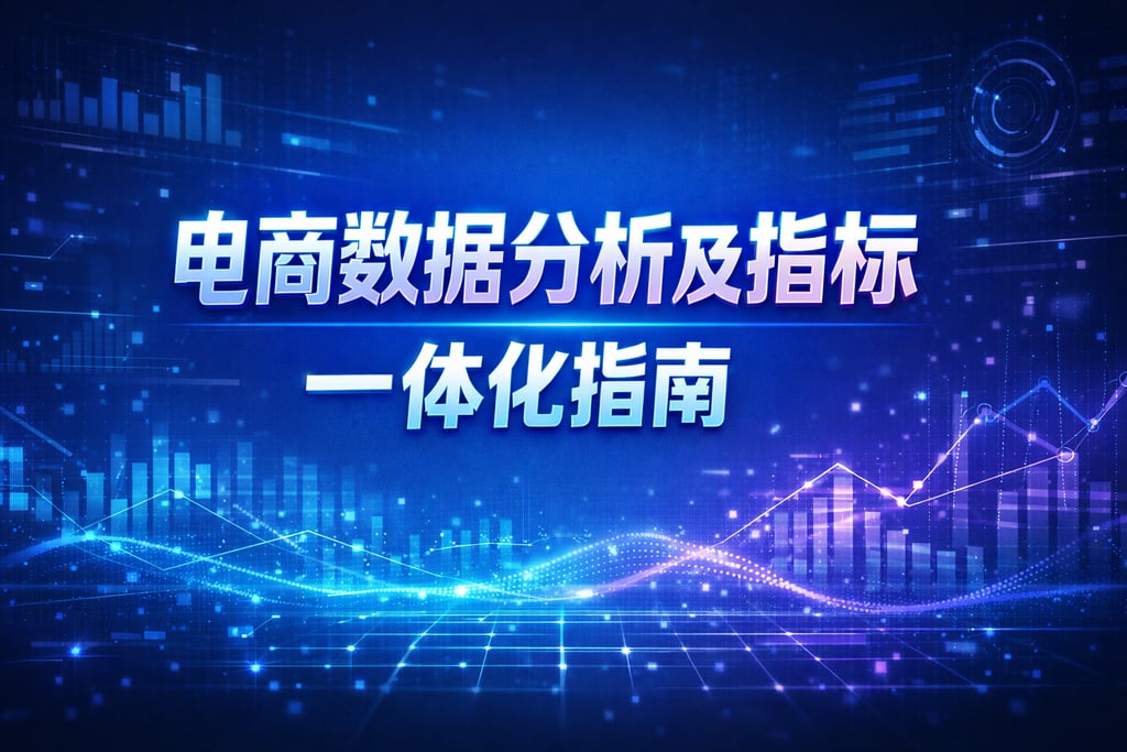 数据 + 指标！电商数据分析及指标，一体化指南