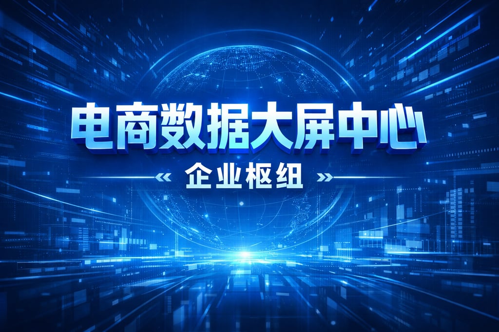 数据中心！电商数据大屏中心，企业枢纽