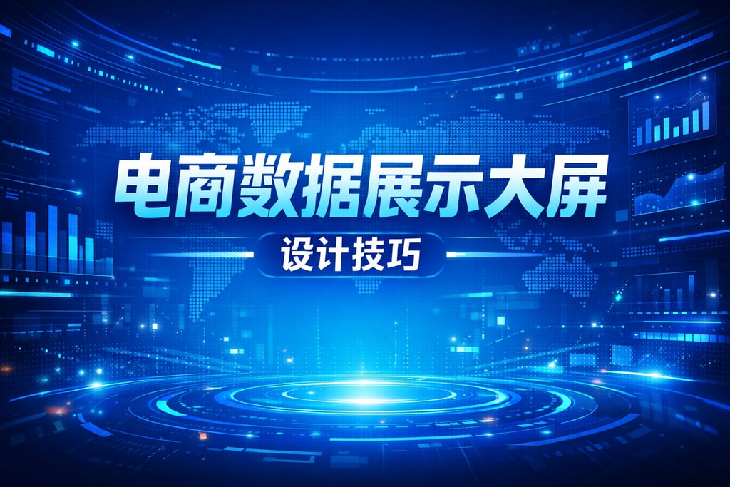 数据展示！电商数据展示大屏，设计技巧