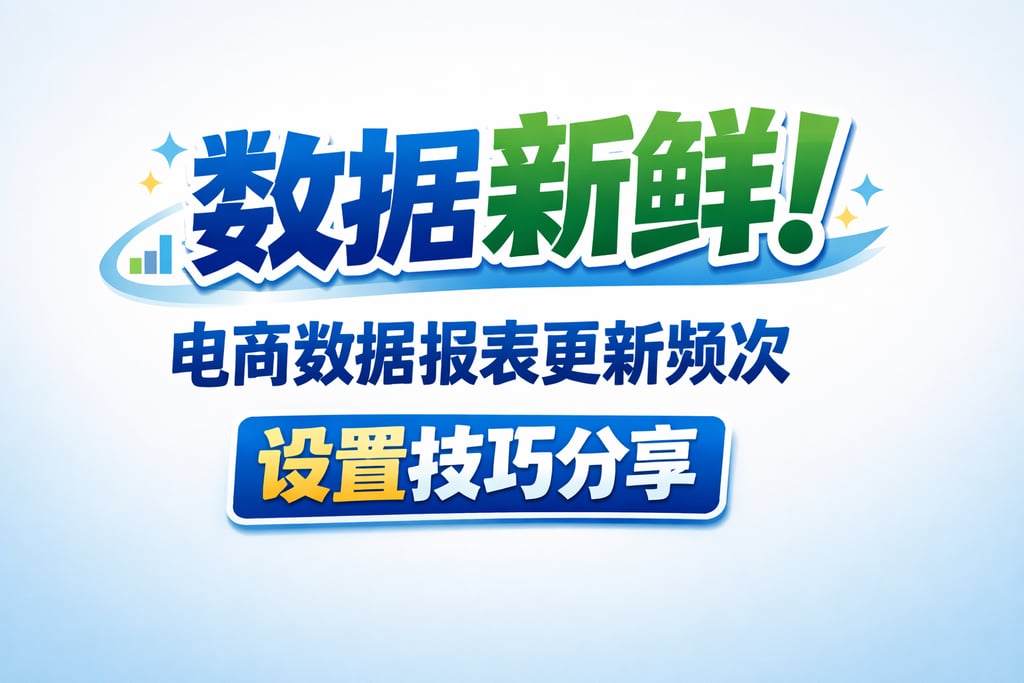 数据新鲜！电商数据报表更新频次，设置技巧分享