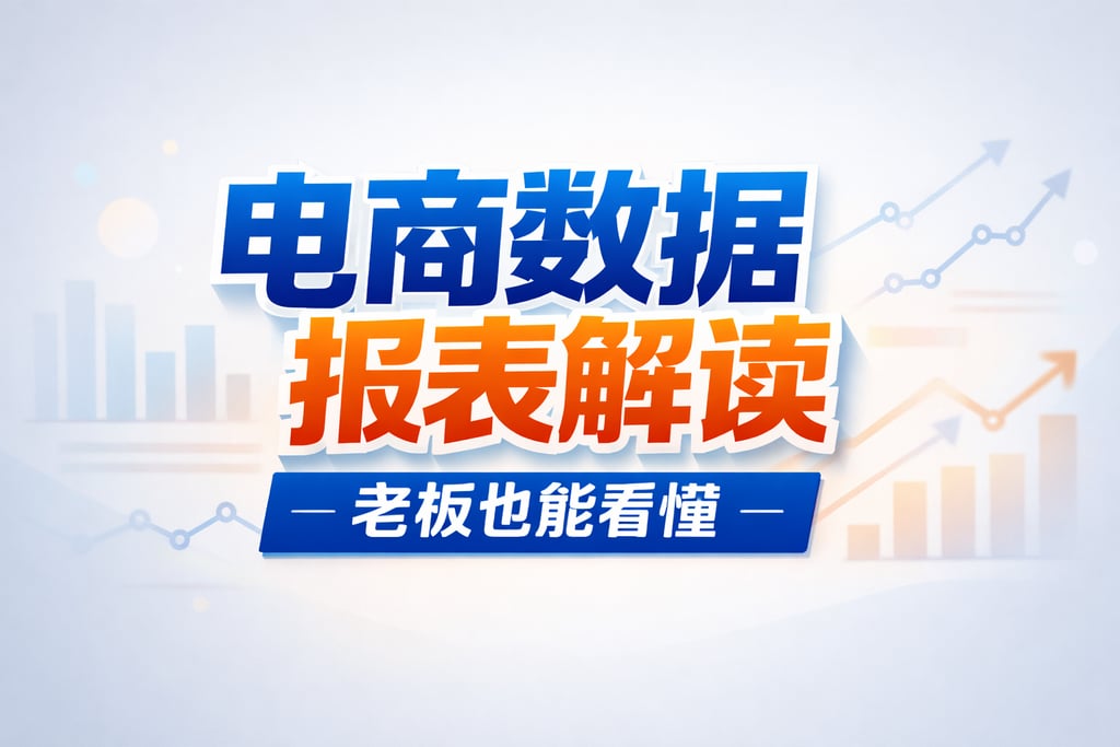 数据解读！电商数据报表解读，老板也能看懂