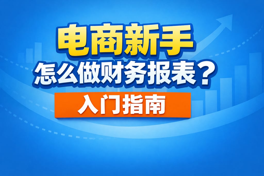 新手制作！电商新手怎么做财务报表，入门指南