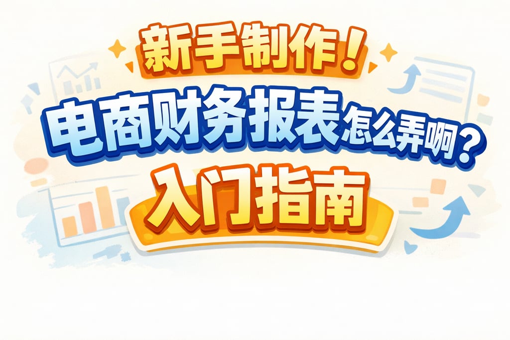 新手制作！电商财务报表怎么弄啊，入门指南