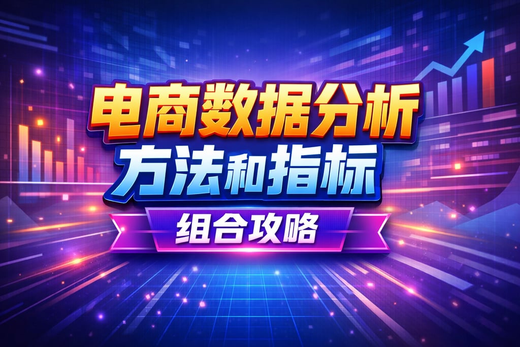 方法 + 指标！电商数据分析方法和指标，组合攻略