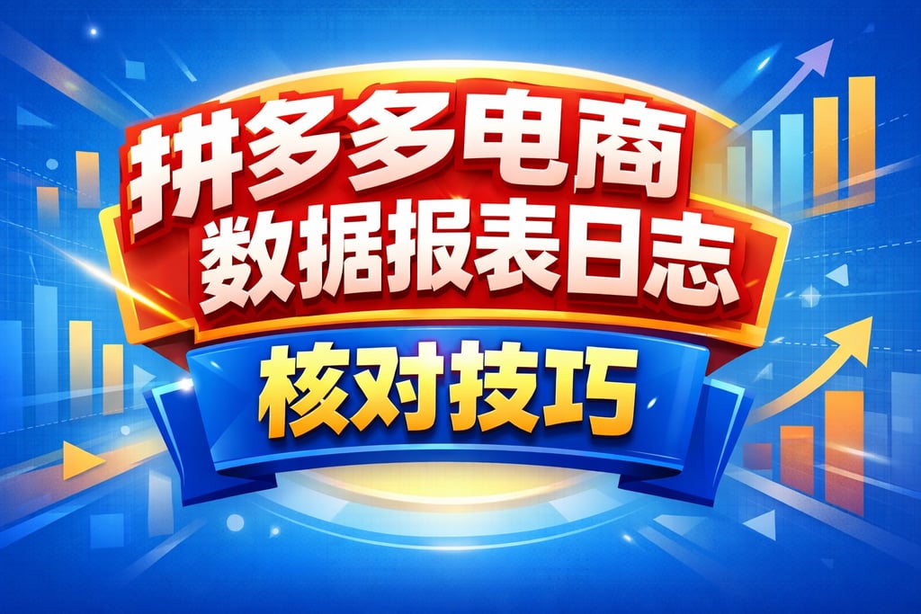日志管理！拼多多电商数据报表日志，核对技巧