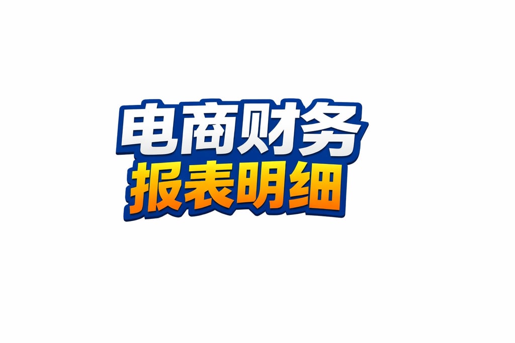 明细清单！电商财务报表明细有哪些，核心科目