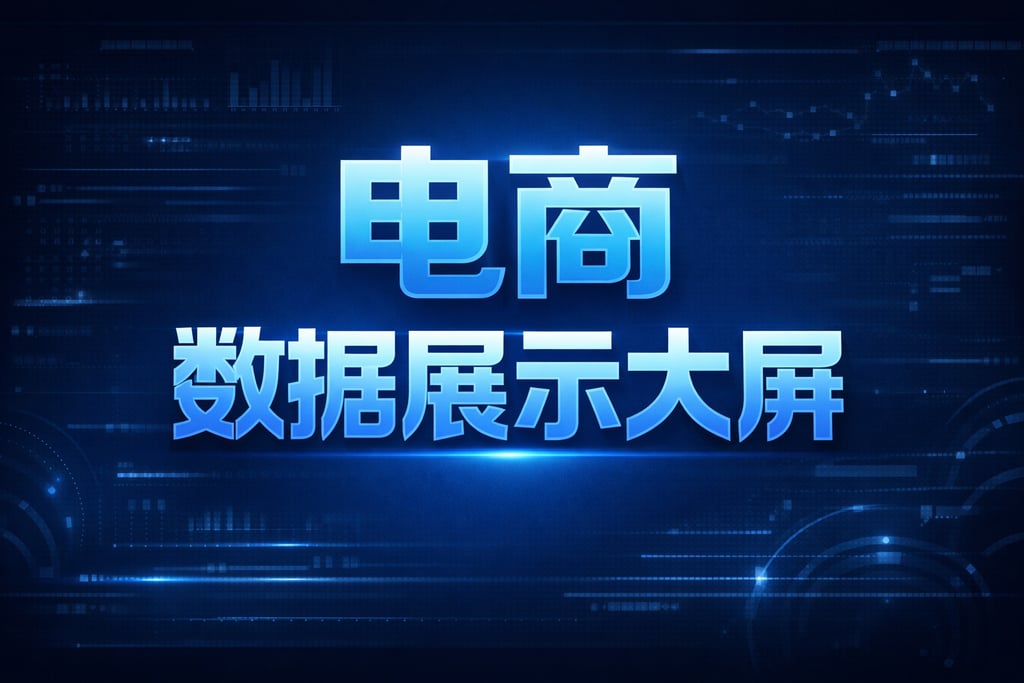 显示技巧！电商数据显示大屏，清晰度调整