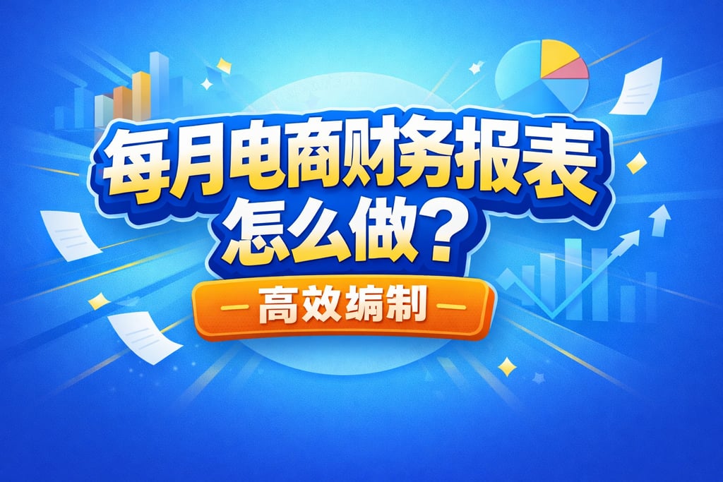 月报制作！每月电商财务报表怎么做，高效编制