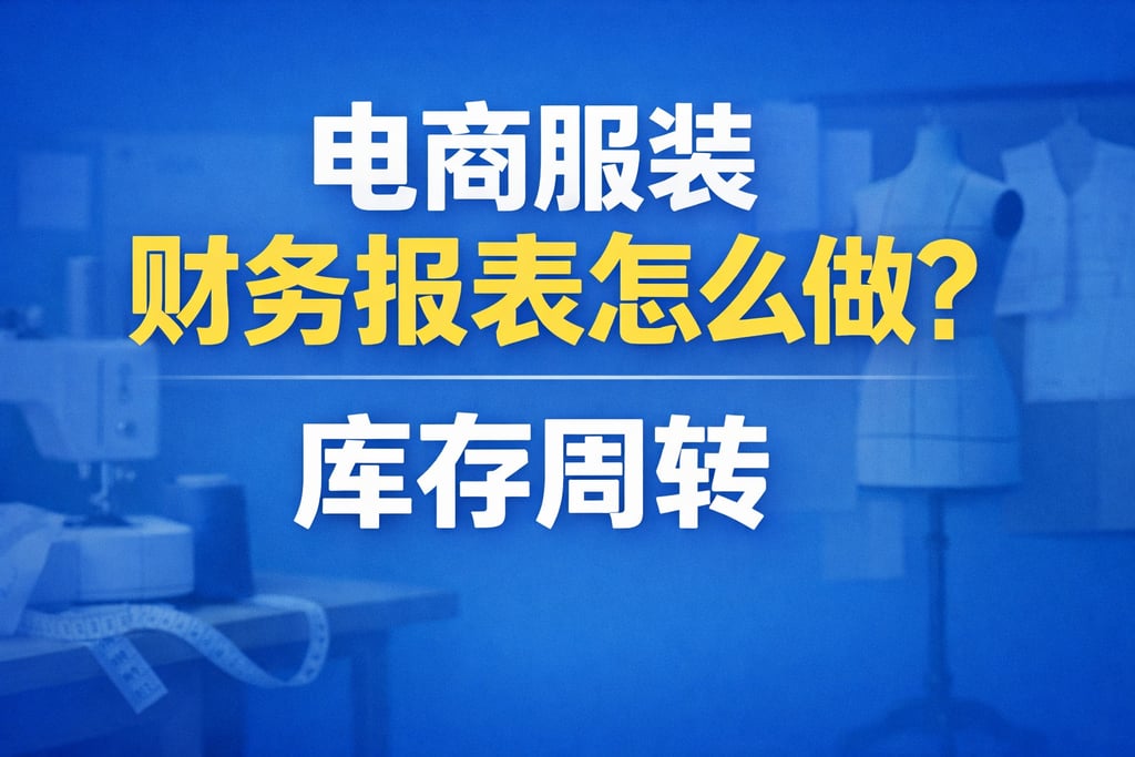 服装制作！电商服装财务报表怎么做，库存周转