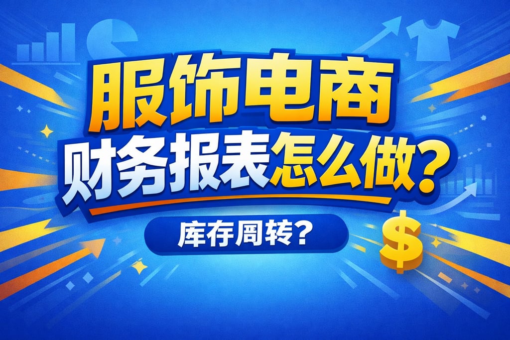 服饰做账！服饰电商财务报表怎么做，库存周转