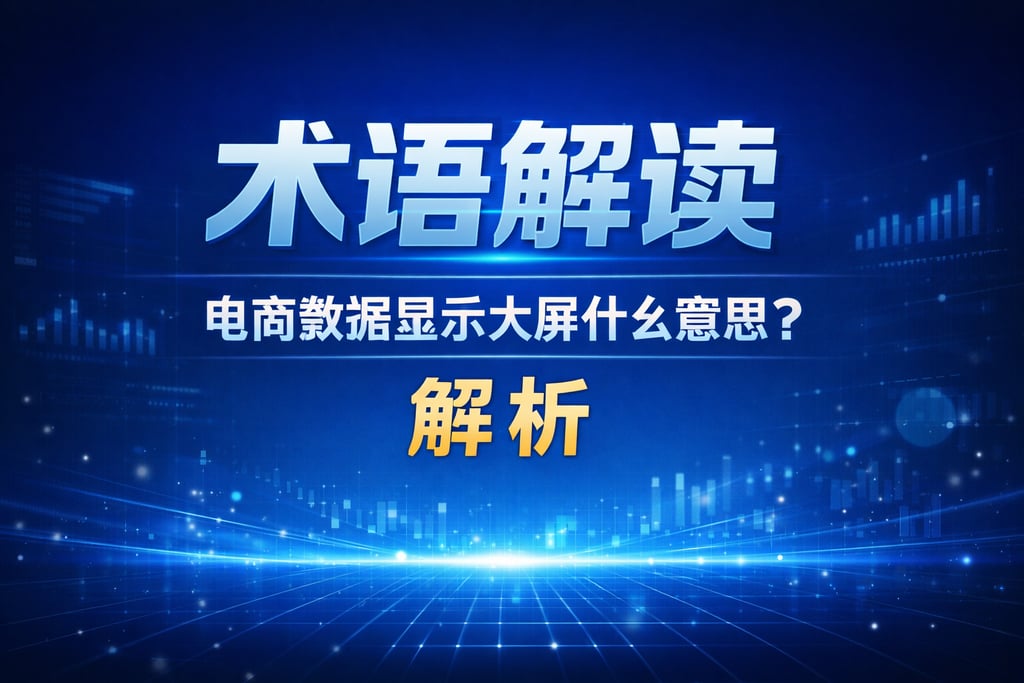 术语解读！电商数据显示大屏什么意思，解析
