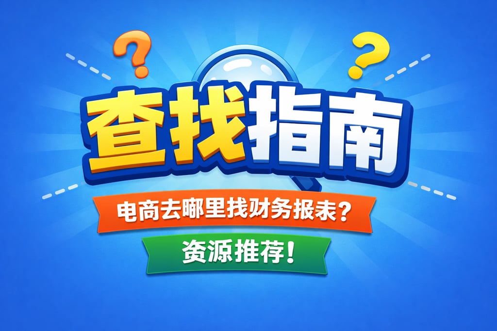 查找指南！电商去哪里找财务报表，资源推荐