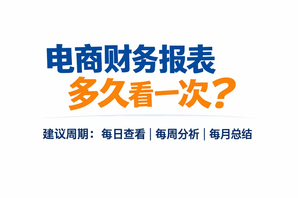 查看频率！电商财务报表多久看一次，建议周期