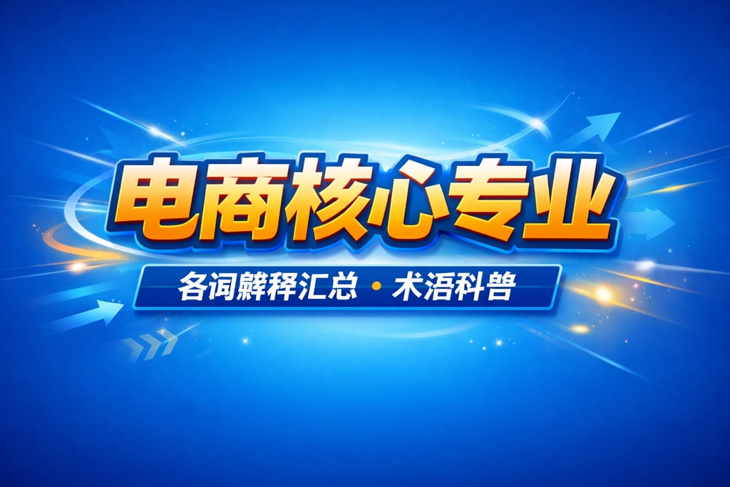 核心专业！电商核心专业名词解释汇总，术语科普