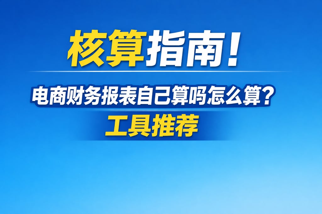 核算指南！电商财务报表自己算吗怎么算，工具推荐