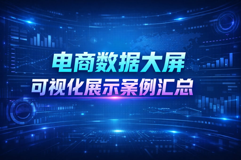 案例参考！电商数据大屏可视化展示案例，汇总