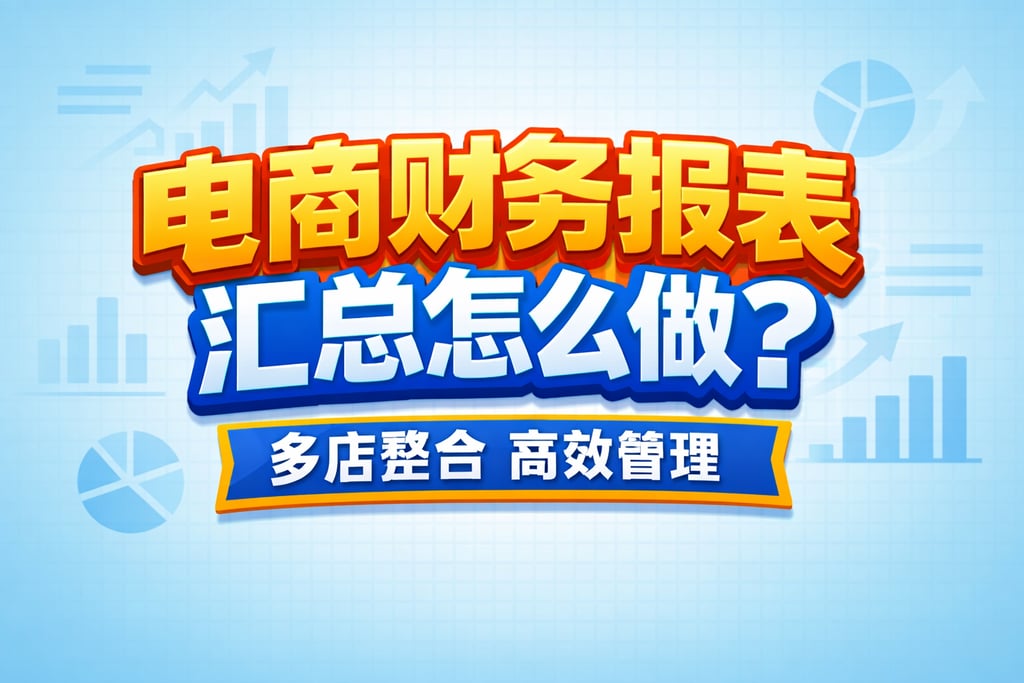 汇总制作！电商财务报表汇总怎么做，多店整合