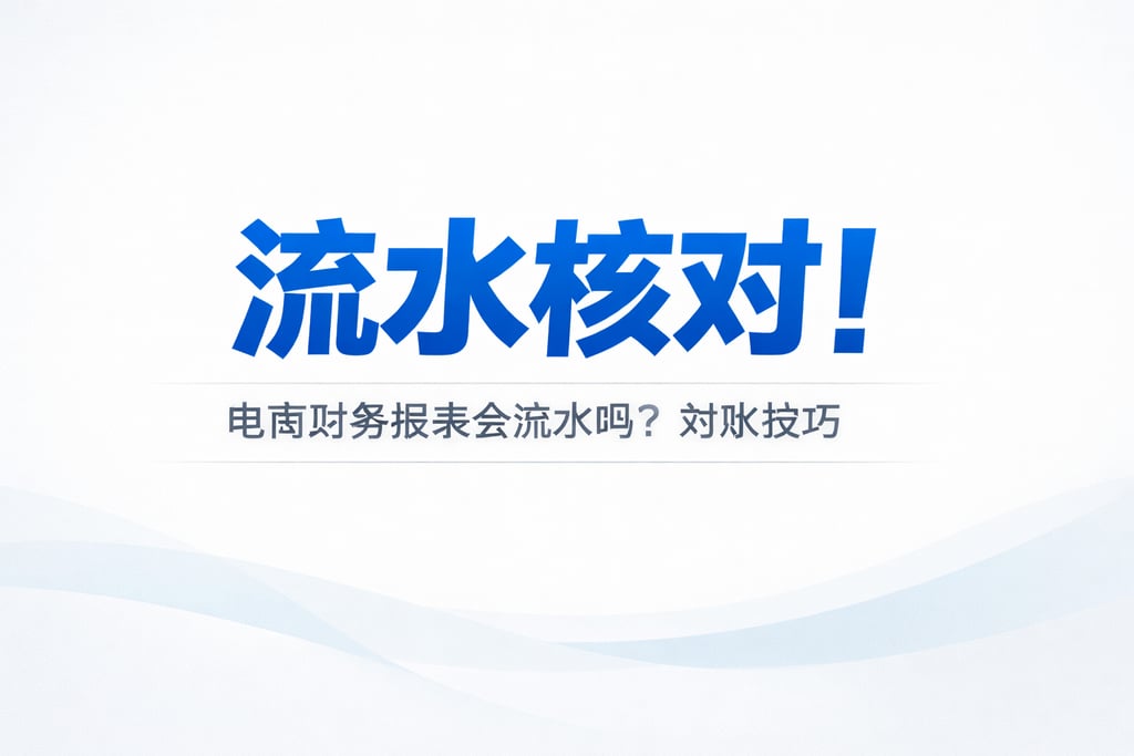 流水核对！电商财务报表会流水吗，对账技巧