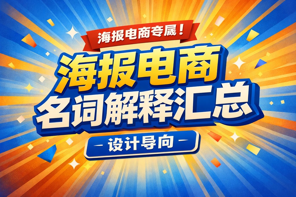 海报电商专属！海报电商名词解释汇总，设计导向