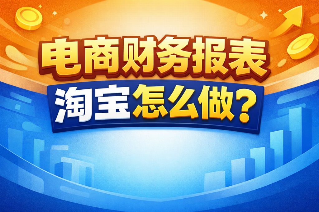 淘宝制作！电商财务报表淘宝怎么做，平台规则