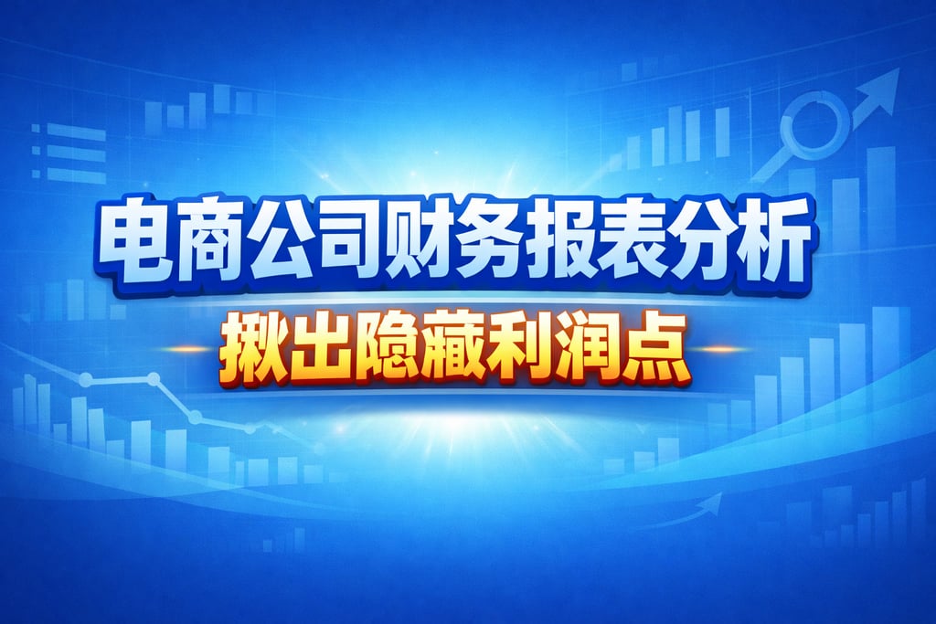 深度分析！电商公司财务报表分析，揪出隐藏利润点