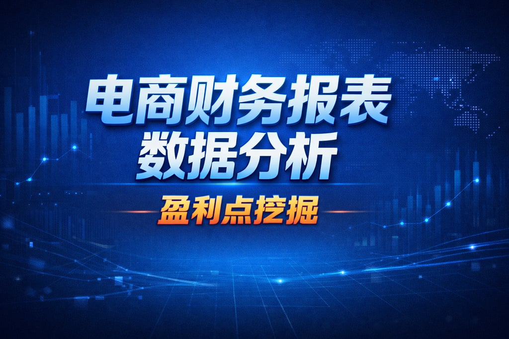 深度分析！电商财务报表数据分析，盈利点挖掘