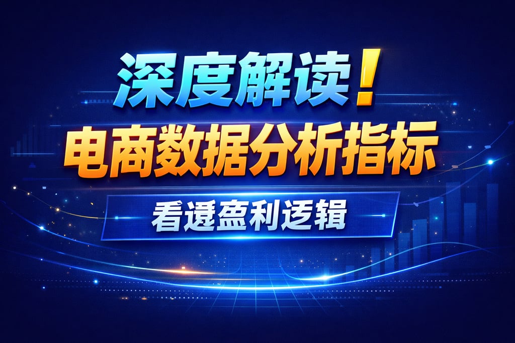 深度解读！电商数据分析分析指标，看透盈利逻辑