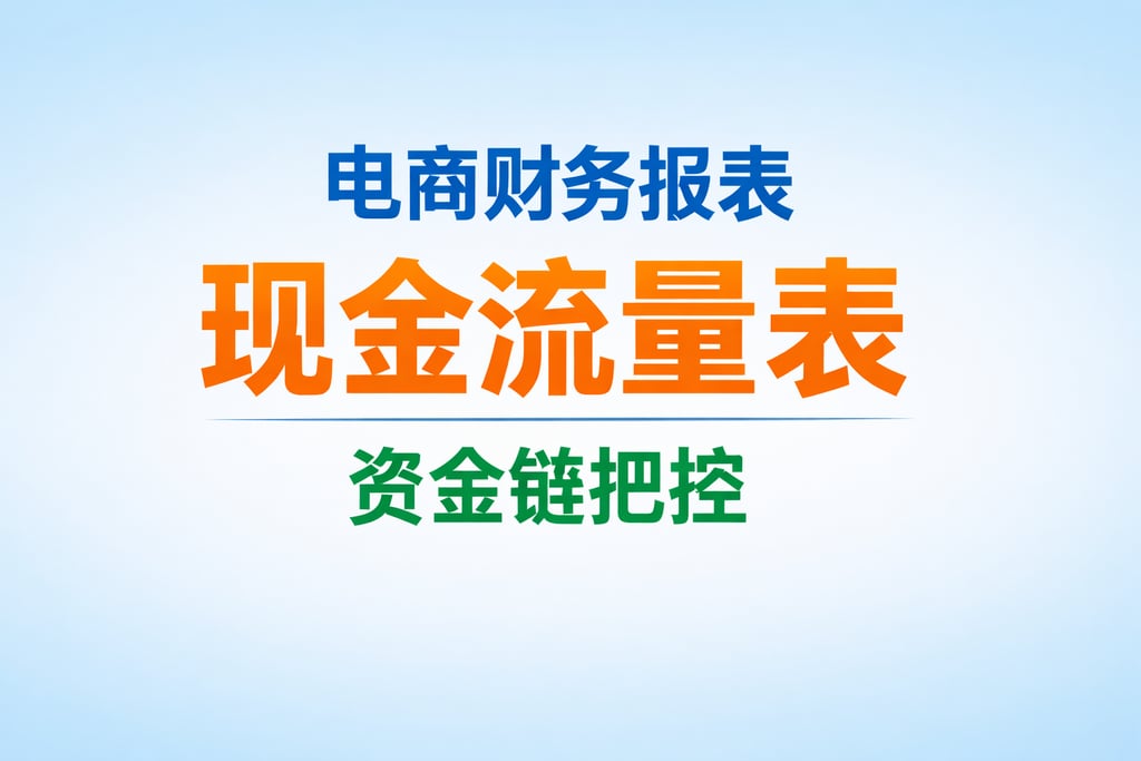 现金流量表！电商财务报表现金流量表，资金链把控